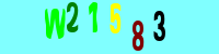 Blue Captcha Image