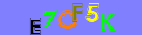 Blue Captcha Image