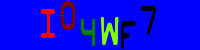 Blue Captcha Image