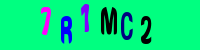 Blue Captcha Image