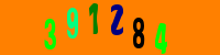 Blue Captcha Image