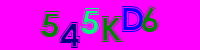 Blue Captcha Image