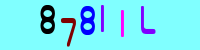 Blue Captcha Image