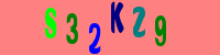 Blue Captcha Image