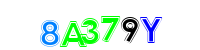 Blue Captcha Image