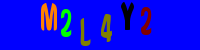 Blue Captcha Image