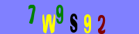 Blue Captcha Image