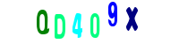 Blue Captcha Image