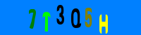 Blue Captcha Image