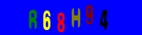 Blue Captcha Image