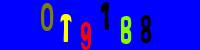 Blue Captcha Image