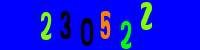 Blue Captcha Image