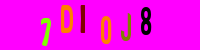 Blue Captcha Image
