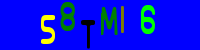 Blue Captcha Image