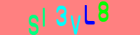 Blue Captcha Image