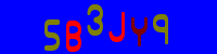 Blue Captcha Image