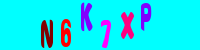 Blue Captcha Image
