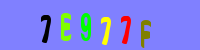 Blue Captcha Image