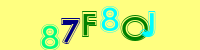 Blue Captcha Image