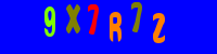Blue Captcha Image