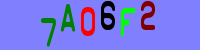 Blue Captcha Image