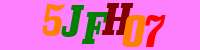 Blue Captcha Image