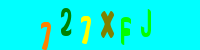 Blue Captcha Image