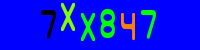 Blue Captcha Image