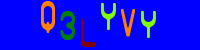 Blue Captcha Image