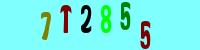 Blue Captcha Image