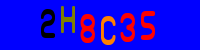 Blue Captcha Image