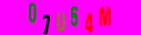 Blue Captcha Image