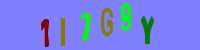 Blue Captcha Image