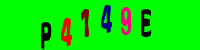 Blue Captcha Image