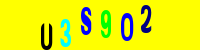 Blue Captcha Image