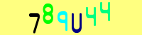 Blue Captcha Image