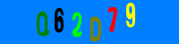 Blue Captcha Image