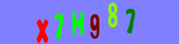 Blue Captcha Image
