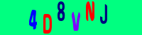 Blue Captcha Image