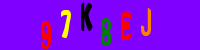 Blue Captcha Image