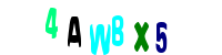 Blue Captcha Image