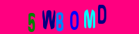Blue Captcha Image