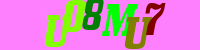 Blue Captcha Image