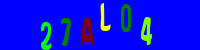 Blue Captcha Image