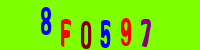 Blue Captcha Image