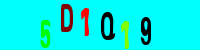 Blue Captcha Image