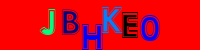 Blue Captcha Image