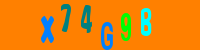 Blue Captcha Image