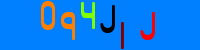 Blue Captcha Image