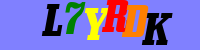 Blue Captcha Image